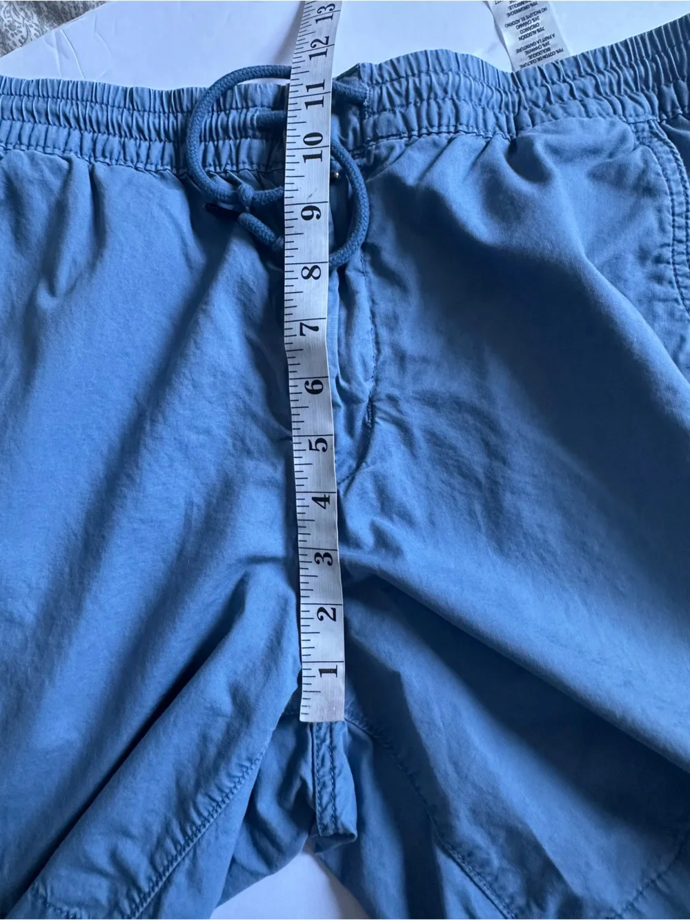 Patagonia Men’s Blue Organic Cotton Hemp Elastic Waist Shorts- Medium